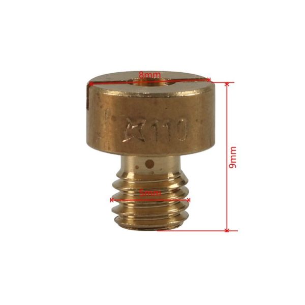 10pcs / Set Motorcycle Carburetor Nozzle for VM22-VM26 / 125CC-250CC (Yellow) - Image 4