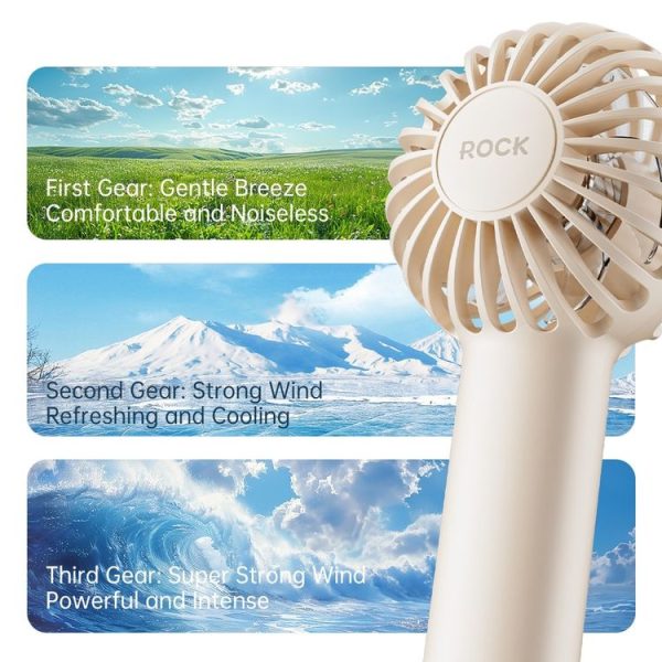 ROCK YW-DC03 Air Bubble Mini Handheld Fan - Image 2