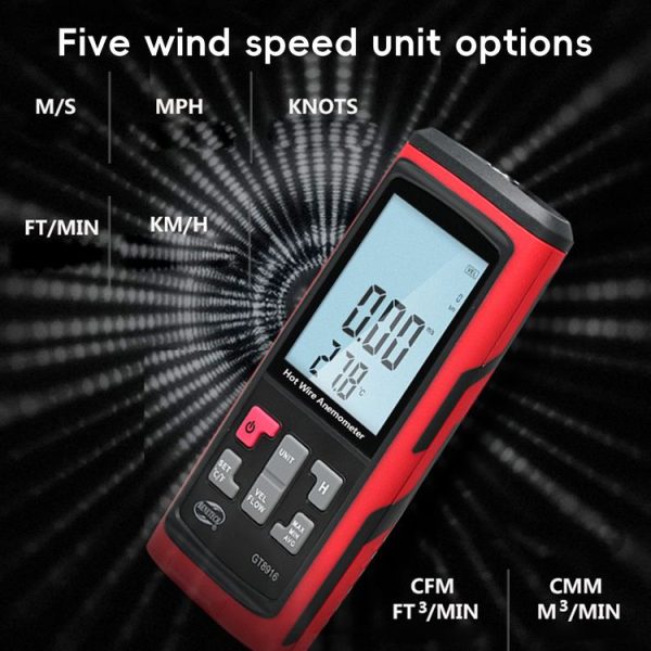 BENETECH GT8915 Digital LCD Screen Anemometer - Image 4