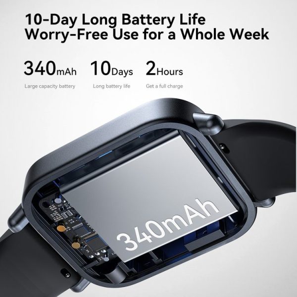 JOYROOM Fit-life Series JR-FT3S 1.96 inch Bluetooth Call Smart Watch Supports Sleep Monitoring (Space Grey) - Image 7