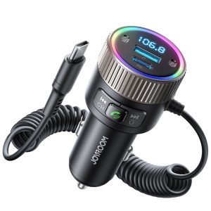 JOYROOM JR-CCB02 Car Bluetooth 5.4 Wireless Transmitter MP3 Player (Black)
