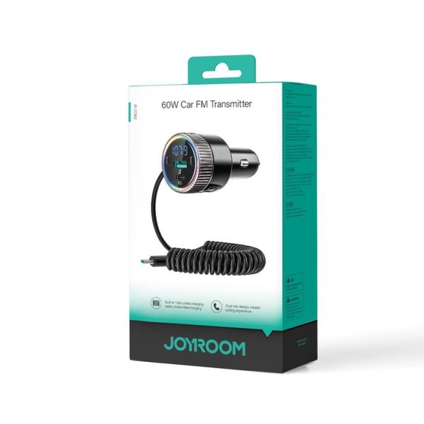 JOYROOM JR-CCB02 Car Bluetooth 5.4 Wireless Transmitter MP3 Player (Black) - Image 8