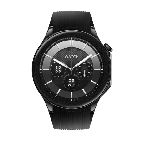 HD Watch X 1.43 inch IP68 BT5.3 Sport Smart Watch, Support Bluetooth Call / Sleep / Blood Oxygen / Heart Rate / Blood Pressure Health Monitor (Black Steel + Black Silicone Strap) - Image 2
