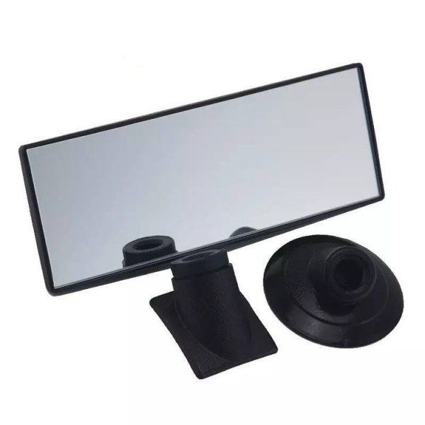 3R 3R-123 Car Suction Cup Curved Wide Angle Rear View Mirror - Image 2