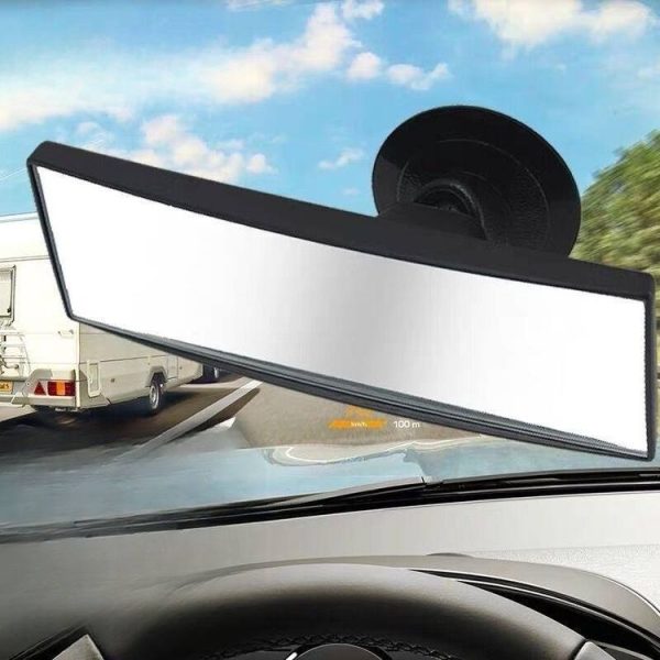3R 3R-123 Car Suction Cup Curved Wide Angle Rear View Mirror - Image 6