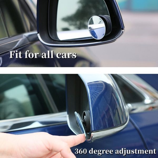 3R 3R-357 Car Suction Cup Auxiliary Side View Mirror Round Blind Spot Mirror - Image 4