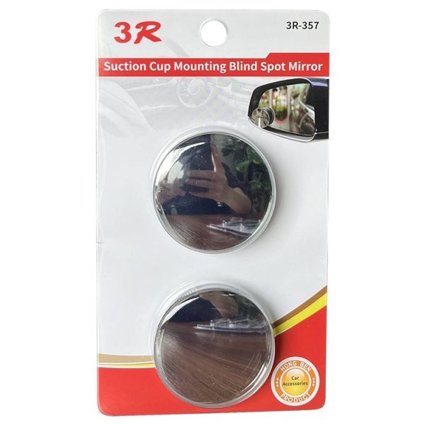 3R 3R-357 Car Suction Cup Auxiliary Side View Mirror Round Blind Spot Mirror - Image 6