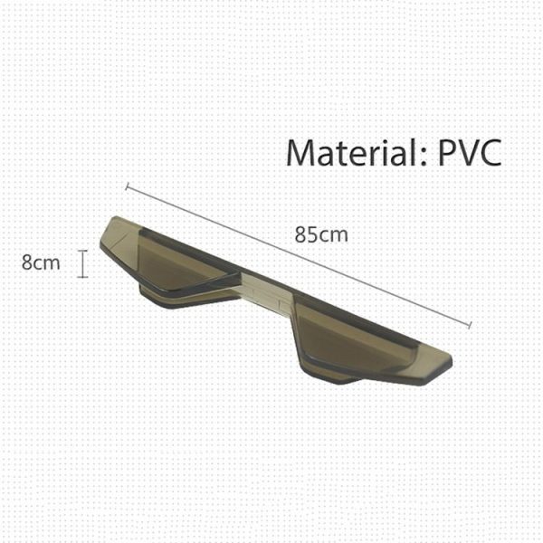 3R 3R-2107 Car Door Anti-collision Rubber Strip Invisible Protection Anti-scratch Aticker (Transparent Black) - Image 2
