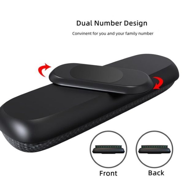 3R-2154 Car Temporary Parking Card Hidden Luminous Phone Number Plate - Image 7