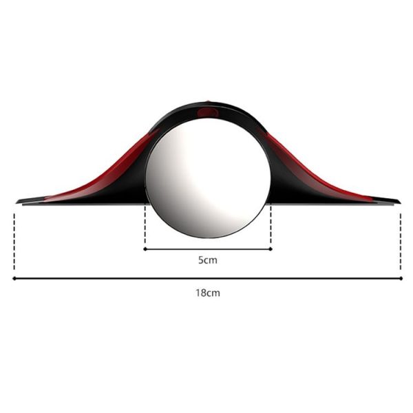 3R 3R-157 2 in 1 Car Auxiliary HD Blind Spot Mirror with Carbon Fiber Texture Rain Shield, Style: Round Shape - Image 2