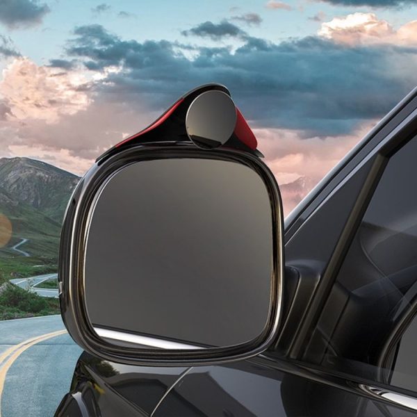 3R 3R-157 2 in 1 Car Auxiliary HD Blind Spot Mirror with Carbon Fiber Texture Rain Shield, Style: Round Shape - Image 5