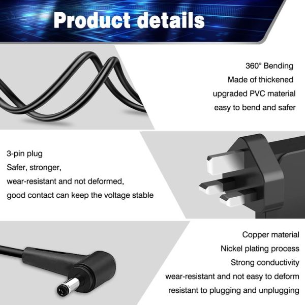 45W 19V 2.37A Laptop Notebook Power Adapter For Asus 4.0 x 1.35mm, Plug: EU Plug - Image 5