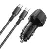 BOROFONE BZ31B Solid Single PD30W Car Charger Set with Type-C to Type-C Cable (Black) - Image 4