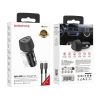 BOROFONE BZ31D Solid PD60W Dual Type-C Car Charger Set with Type-C to Type-C Cable (Black) - Image 7