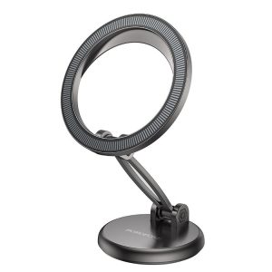 BOROFONE BH114 Star Metal Ring Magnetic Car Center Console Phone Holder (Metal Grey)