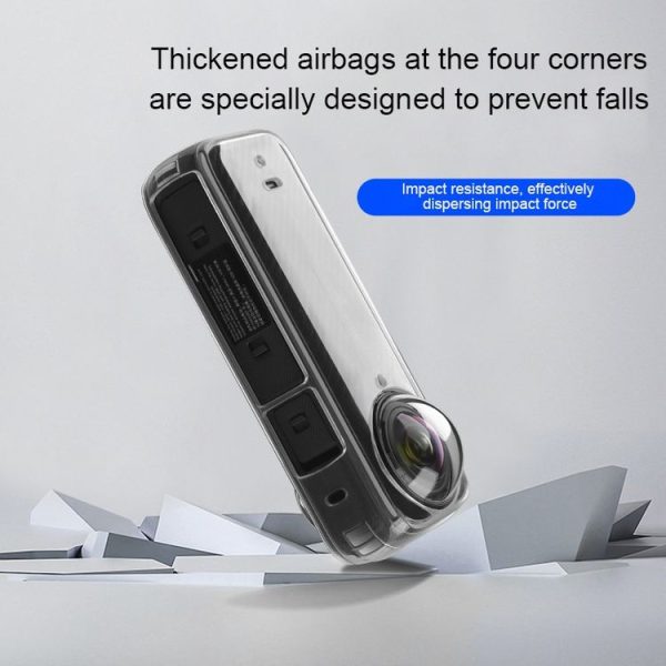 Insta360 X4 Clear 1.5mm Soft TPU Protective Case Single Cover (Transperant) - Image 3