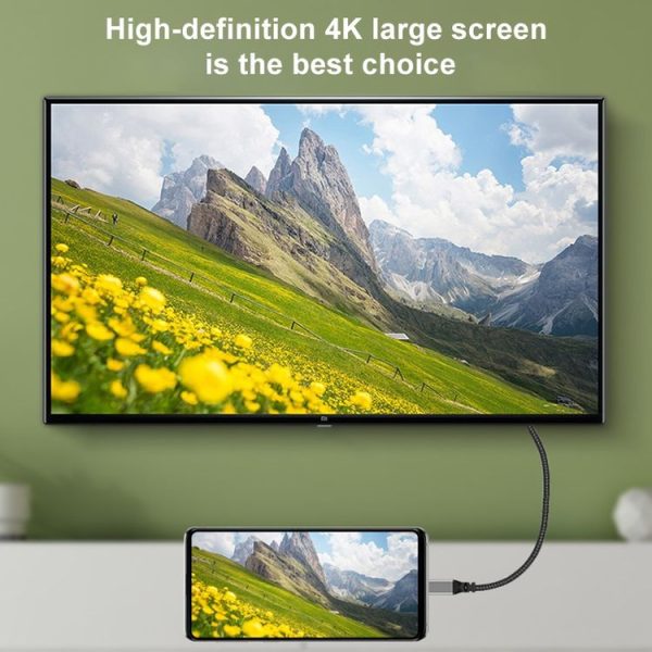 Upward Bend HDMI Male to Female 4K UHD Extension Cable Computer TV Adapter, Length: 20cm - Image 3