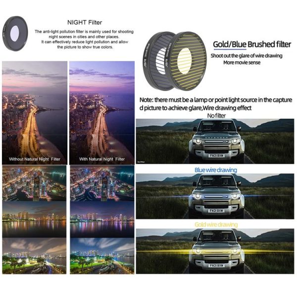 DJI Osmo Action 4 JUNESTAR Threaded Camera Lens Filter, Filter: 4 in 1 ND8-64PL - Image 3