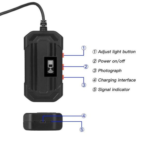 F240 3.9mm HD 1080P IP67 Waterproof WiFi Direct Connection Digital Endoscope, Cable Length: 5m (Black) - Image 8