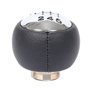 Peugeot 307 / 308 Car Gear Lever Hand Ball Leather Gear Shift Knob, Style: 6 Speed
