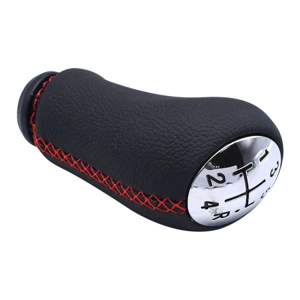 Renault Clio III MK3 Car Gear Lever Knob Leather Gear Shift Knob (White) - Image 3
