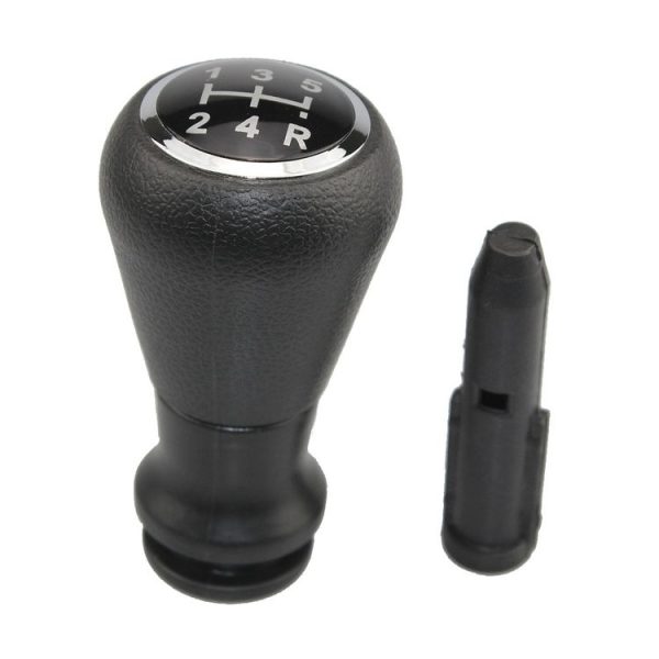 Citroen C4 / Peugeot 307 Car Gear Lever Knob Leather Gear Shift Knob, with Converter (Black)