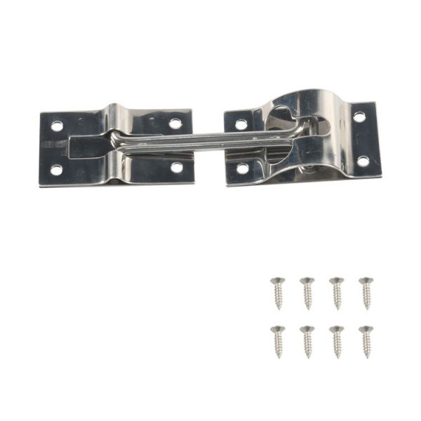 Vans / RVs / Trucks 4 inch Stainless Steel Door Hook with screws (Silver)
