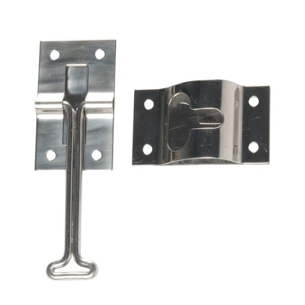 2pcs / Set Vans / RVs / Trucks 4 inch Stainless Steel Door Hook with Screws (Silver) - Image 2