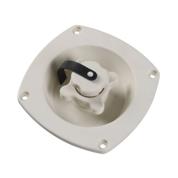 RV Camper Trailer Cars Water Inlet Fill with Screws (White) - Image 2