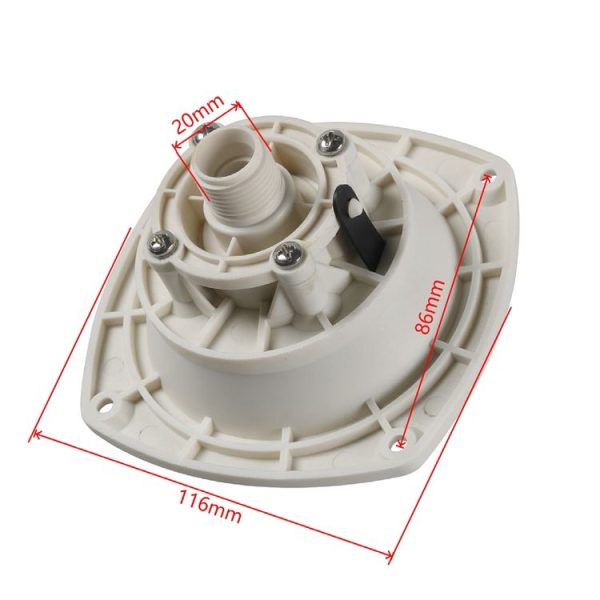 RV Camper Trailer Cars Water Inlet Fill with Screws (White) - Image 5