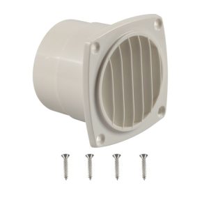 Yacht / RV 93.5mm Louvered Vents with Screws (White)