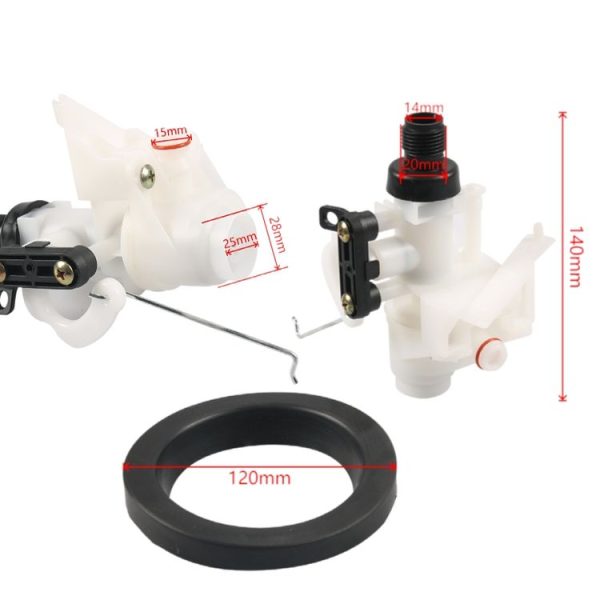 RV Toilet Water Valve Module Assembly 31705 (White + Black) - Image 5