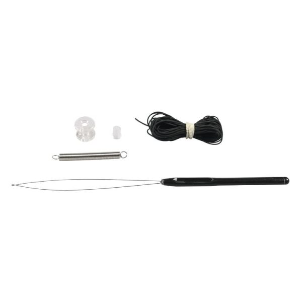 27pcs / Set RV / Yacht Pleated Shade Accessories Pull Cord Double Wheel Plug Spring (Black) - Image 3