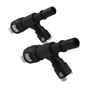 2pcs / Set For Cadillac Car Heater Hose Connector 15055343 (Black)