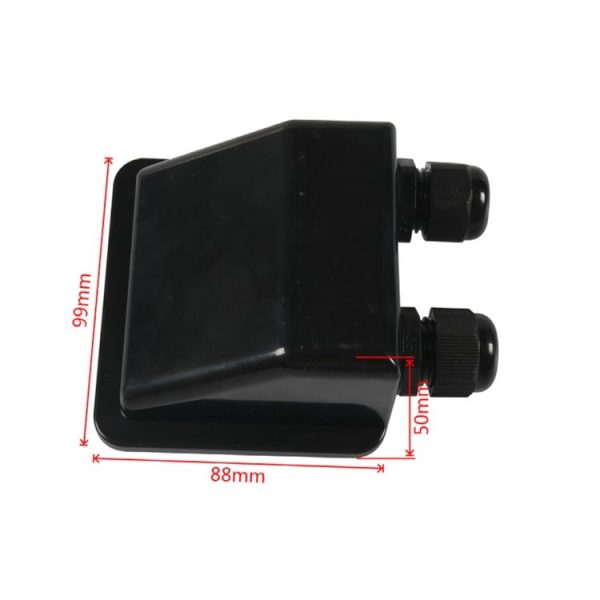 RV Sealed Waterproof Solar Double Cable Entry Gland Box (Black) - Image 4