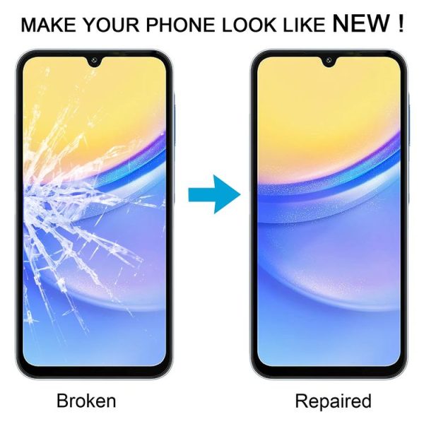 Samsung Galaxy A15 4G SM-A155F 10pcs Front Screen Outer Glass Lens with OCA Optically Clear Adhesive - Image 6