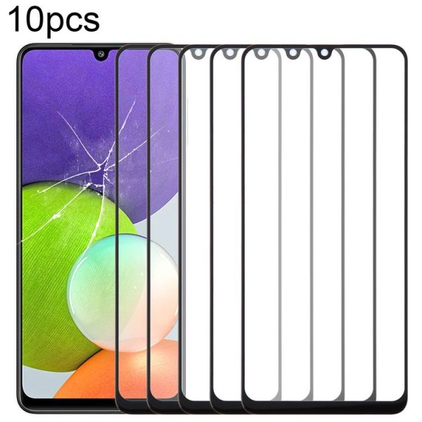 Samsung Galaxy A22 4G SM-A225F 10pcs Front Screen Outer Glass Lens with OCA Optically Clear Adhesive