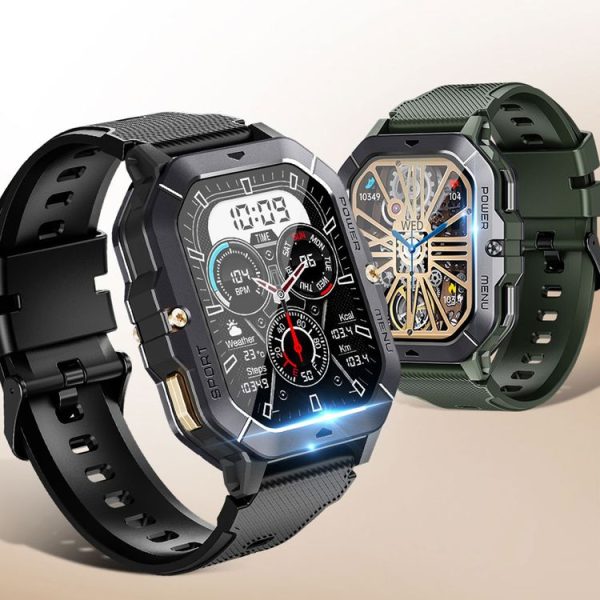 LEMFO C28 2.02 inch Sport Smart Watch, Support Bluetooth Call / Sleep / Blood Oxygen / Heart Rate / Blood Pressure Health Monitor (Black) - Image 2