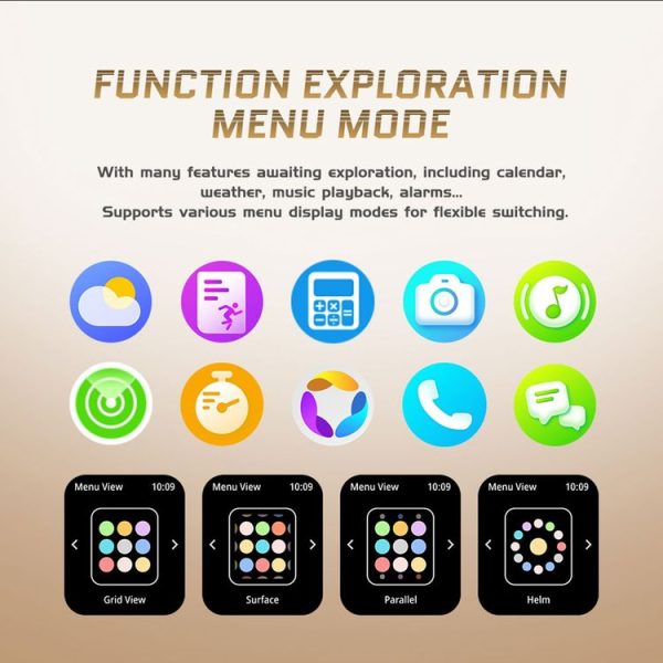 LEMFO C28 2.02 inch Sport Smart Watch, Support Bluetooth Call / Sleep / Blood Oxygen / Heart Rate / Blood Pressure Health Monitor (Black) - Image 8