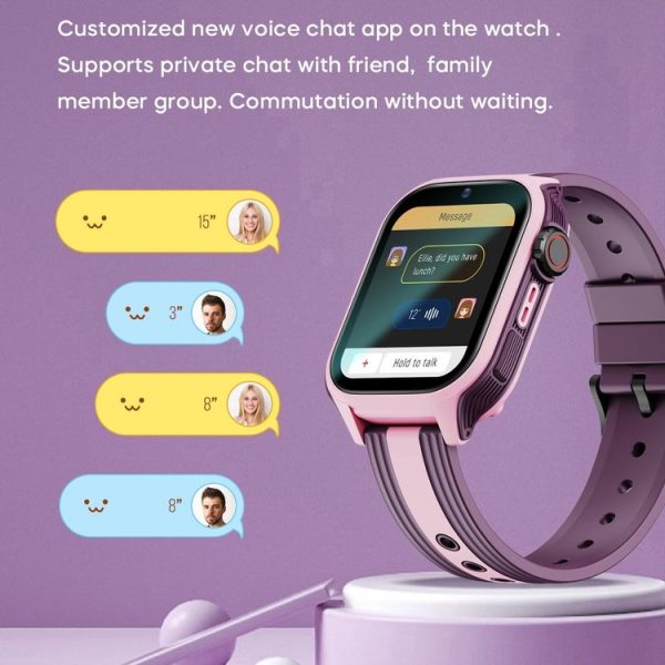 LEMFO K36 1.83 inch IPX7 Children Sport Smart Watch, Support Video Call / Message Notification / GPS / WiFi (Pink) - Image 5