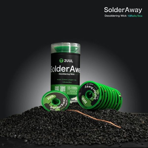 10 in 1 2UUL DW11 SolderAway 2.0mm Desoldering Wick 2015, Length: 1.5m - Image 2