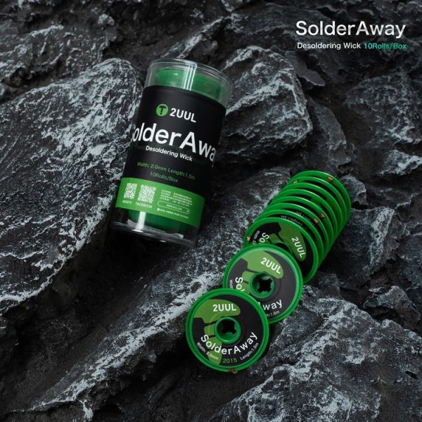 10 in 1 2UUL DW11 SolderAway 2.0mm Desoldering Wick 2015, Length: 1.5m - Image 3
