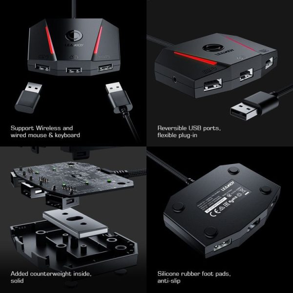 GameSir LeadJoy VX2 AimBox Game Console Keyboard Mouse Converter for Xbox / PS4 / PS5 (Black) - Image 10