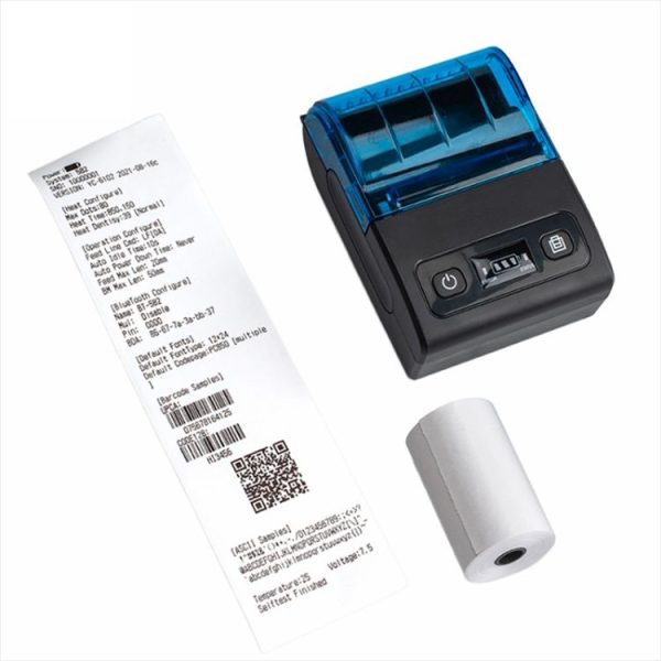 BT-582 58mm Type-C + Bluetooth Portable Thermal Printer (EU Plug) - Image 4