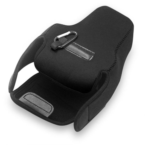 Sony A7R IV NEOpine Neoprene Soft Camera Inner Protective Triangle Bag with Carabiner, Color: Black - Image 4