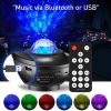 G004 Small Bowl Starry Projection Lamp Laser Light with Bluetooth Speaker (Black) - Image 5