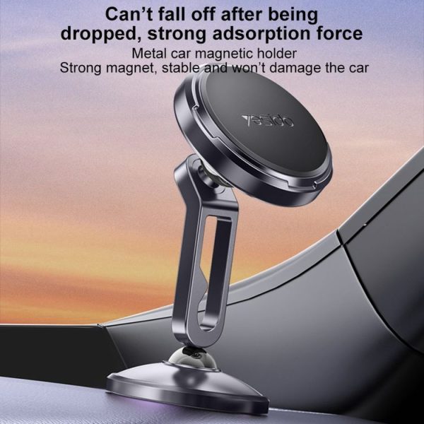 Yesido C210 Double Ball Magnetic Car Holder (Black) - Image 3