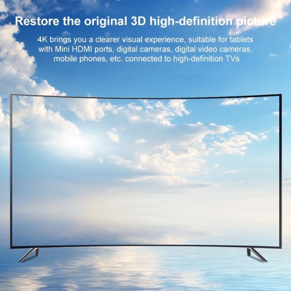 HDTV 2.0 to HDTV 4K 60Hz HD Video Transmission Signal Cable, Length: 0.3m (Black) - Image 4