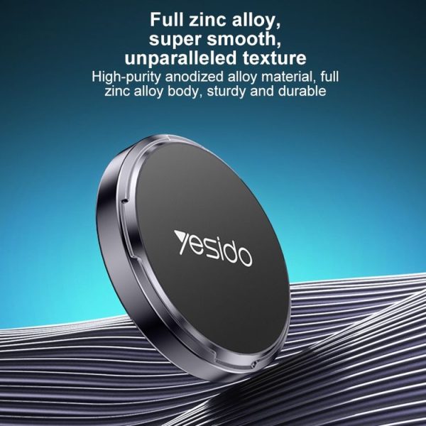 Yesido C211 Round Magnetic Car Holder (Black) - Image 7