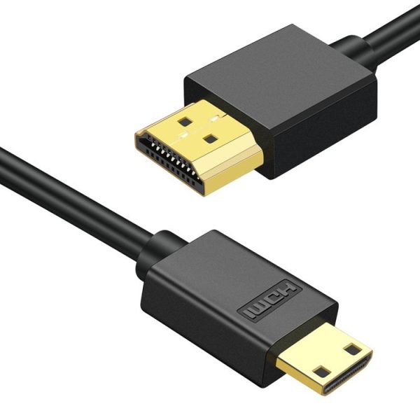 HDMI to Mini HDMI 4K UHD 18Gbps Video Connection Cable, Length: 0.3m (Black)